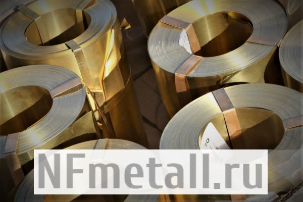Лента бронзовая 0,3х100 мм, БрКМц3-1 х/к, твердая